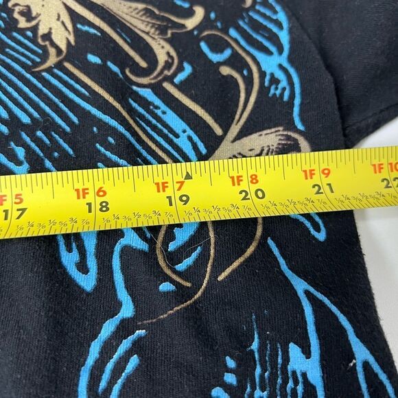 Vintage TEE TREE T-SHIRT BLACK GOTHIC STYLE SIZE L - Picture 7 of 10